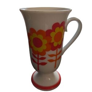 Vintage 70's Floral Mug